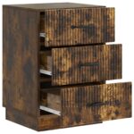 vidaXL Nočný stolík Dymový dub 43 x 41 x 63,5 cm Kompozitné drevo – Obrázok 3