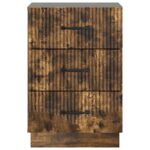 vidaXL Nočný stolík Dymový dub 43 x 41 x 63,5 cm Kompozitné drevo – Obrázok 4