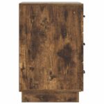 vidaXL Nočný stolík Dymový dub 43 x 41 x 63,5 cm Kompozitné drevo – Obrázok 5