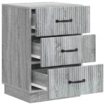 vidaXL Nočný stolík Sivá sonoma 43 x 41 x 63,5 cm Kompozitné drevo – Obrázok 3