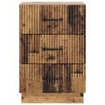 vidaXL Nočný stolík Staré drevo 43 x 41 x 63,5 cm Kompozitné drevo – Obrázok 4