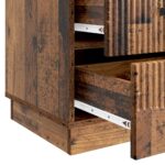 vidaXL Nočný stolík Staré drevo 43 x 41 x 63,5 cm Kompozitné drevo – Obrázok 8