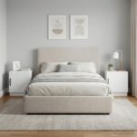 vidaXL Nočný stolík 2 pcs Biela 43 x 34,5 x 47 cm Kompozitné drevo – Obrázok 4