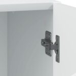 vidaXL Nočný stolík 2 pcs Biela 43 x 34,5 x 47 cm Kompozitné drevo – Obrázok 9
