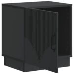 vidaXL Nočný stolík Čierna 43 x 34,5 x 47 cm Kompozitné drevo – Obrázok 3