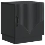 vidaXL Nočný stolík 2 pcs Čierna 43 x 34,5 x 47 cm Kompozitné drevo – Obrázok 3