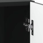 vidaXL Nočný stolík 2 pcs Čierna 43 x 34,5 x 47 cm Kompozitné drevo – Obrázok 9