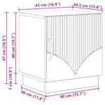 vidaXL Nočný stolík 2 pcs Dub sonoma 43 x 34,5 x 47 cm – Obrázok 12
