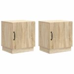 vidaXL Nočný stolík 2 pcs Dub sonoma 43 x 34,5 x 47 cm – Obrázok 2