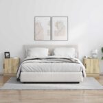 vidaXL Nočný stolík 2 pcs Dub sonoma 43 x 34,5 x 47 cm – Obrázok 4