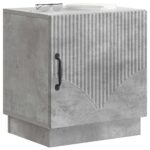 vidaXL Nočný stolík 2 pcs Betónová šedá 43 x 34,5 x 47 cm – Obrázok 2