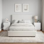 vidaXL Nočný stolík 2 pcs Biela s vysokým leskom 43 x 34,5 x 47 cm
