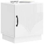 vidaXL Nočný stolík 2 pcs Biela s vysokým leskom 43 x 34,5 x 47 cm – Obrázok 2