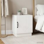 vidaXL Nočný stolík 2 pcs Biela s vysokým leskom 43 x 34,5 x 47 cm – Obrázok 13
