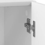 vidaXL Nočný stolík 2 pcs Biela s vysokým leskom 43 x 34,5 x 47 cm – Obrázok 9