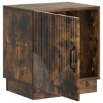 vidaXL Nočný stolík Dymový dub 43 x 34,5 x 47 cm Kompozitné drevo – Obrázok 3
