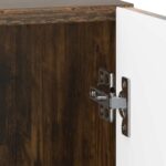 vidaXL Nočný stolík Dymový dub 43 x 34,5 x 47 cm Kompozitné drevo – Obrázok 8