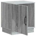 vidaXL Nočný stolík Sivý Sonoma 43 x 34,5 x 47 cm Kompozitné drevo – Obrázok 3