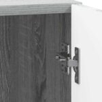 vidaXL Nočný stolík Sivý Sonoma 43 x 34,5 x 47 cm Kompozitné drevo – Obrázok 8