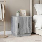 vidaXL Nočný stolík 2 pcs Sivý Sonoma 43 x 34,5 x 47 cm – Obrázok 11