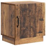 vidaXL Nočný stolík Staré drevo 43 x 34,5 x 47 cm Kompozitné drevo