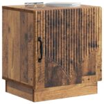 vidaXL Nočný stolík Staré drevo 43 x 34,5 x 47 cm Kompozitné drevo – Obrázok 2