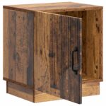 vidaXL Nočný stolík Staré drevo 43 x 34,5 x 47 cm Kompozitné drevo – Obrázok 3