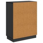 vidaXL Servírovacia skriňa Čierna 66 x 34,5 x 87 cm Kompozitné drevo – Obrázok 8