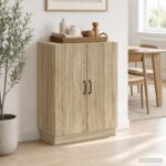vidaXL Servírovacia skriňa Dub sonoma 66 x 34,5 x 87 cm – Obrázok 4