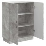 vidaXL Servírovacia skriňa Betónovo sivá 66 x 34,5 x 87 cm – Obrázok 5
