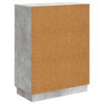 vidaXL Servírovacia skriňa Betónovo sivá 66 x 34,5 x 87 cm – Obrázok 8