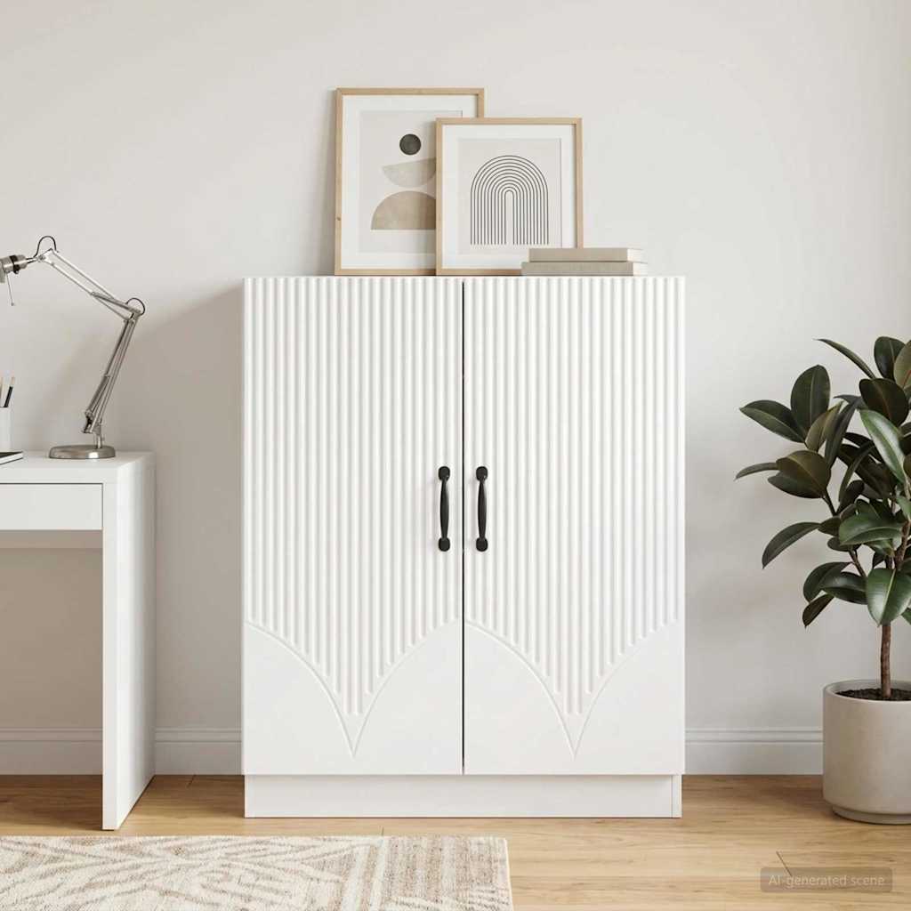 895279_1.jpg vidaXL Servírovacia skriňa Biela s vysokým leskom 66 x 34,5 x 87 cm – Obrázok 1