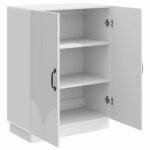 vidaXL Servírovacia skriňa Biela s vysokým leskom 66 x 34,5 x 87 cm – Obrázok 5