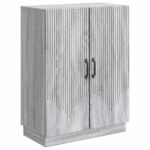 vidaXL Servírovacia skriňa Sivá sonoma 66 x 34,5 x 87 cm – Obrázok 2