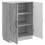 vidaXL Servírovacia skriňa Sivá sonoma 66 x 34,5 x 87 cm – Obrázok 5