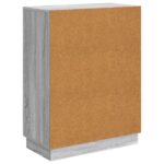 vidaXL Servírovacia skriňa Sivá sonoma 66 x 34,5 x 87 cm – Obrázok 8