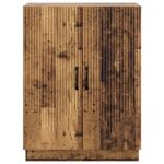 vidaXL Servírovacia skriňa Staré drevo 66 x 34,5 x 87 cm – Obrázok 6