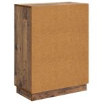 vidaXL Servírovacia skriňa Staré drevo 66 x 34,5 x 87 cm – Obrázok 8