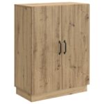 vidaXL Servírovacia skriňa Dub artisan 66 x 34,5 x 87 cm – Obrázok 2