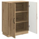 vidaXL Servírovacia skriňa Dub artisan 66 x 34,5 x 87 cm – Obrázok 5