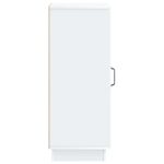 vidaXL Servírovacia skriňa Biela 33 x 34,5 x 87 cm Kompozitné drevo – Obrázok 7