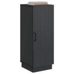vidaXL Servírovacia skriňa Čierna 33 x 34,5 x 87 cm Kompozitné drevo – Obrázok 3