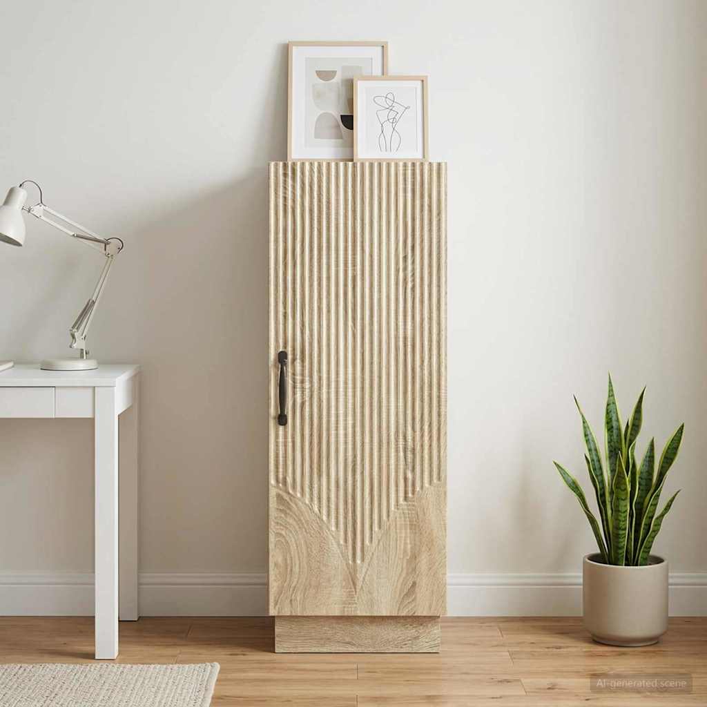 895287_1.jpg vidaXL Servírovacia skriňa Dub sonoma 33 x 34,5 x 87 cm – Obrázok 1