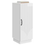 vidaXL Servírovacia skriňa Biela s vysokým leskom 33 x 34,5 x 87 cm – Obrázok 3