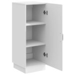 vidaXL Servírovacia skriňa Biela s vysokým leskom 33 x 34,5 x 87 cm – Obrázok 5