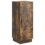 vidaXL Servírovacia skriňa Dymový dub 33 x 34,5 x 87 cm – Obrázok 2