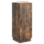 vidaXL Servírovacia skriňa Dymový dub 33 x 34,5 x 87 cm – Obrázok 3