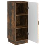 vidaXL Servírovacia skriňa Dymový dub 33 x 34,5 x 87 cm – Obrázok 5