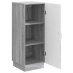 vidaXL Servírovacia skriňa Sivá sonoma 33 x 34,5 x 87 cm – Obrázok 5