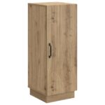 vidaXL Servírovacia skriňa Dub artisan 33 x 34,5 x 87 cm – Obrázok 2